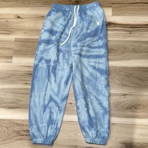 Playboy by Pacsun Tie Dye Blue Sweatpants Women’s Small